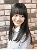 《高田馬場美容室》髪質改善ストレートで黒髪Aラインヘアに★