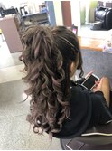 ハーフアップ