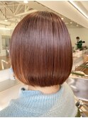 10代20代透明感抜群！ブリーチなしでできるオレンジブラウン