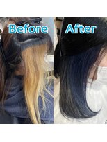 リーオオサカ(Lee Osaka)&nbsp;【Lee大阪店】プラチナBLACK×ネイビーブルー/新出奈津樹