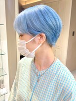 ba736_ブルーグレージュボブショートハイトーンブルーシルバー