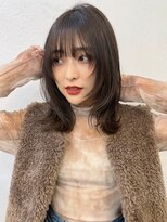 ベイルーム(BAYROOM by HONEY omotesando)&nbsp;大人可愛い20代30代40代小顔シャギーレイヤー×ラテベージュ