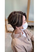 ケースタイルシェノン(K-STYLE CHAINON)&nbsp;絶壁解消 大人ハイライト×ハンサムショート