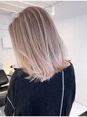 バレイヤージュロブ_チェリーブラウンフェミニンロング_ba357932