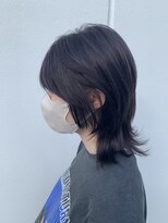 グロウ 丸の内(GLOW)&nbsp;ウルフカットグレージュシルバーグレーアッシュ顔周りウルフ甲府