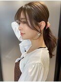 結んだ時に可愛い顔まわりくびれヘア【肥田亜沙美】
