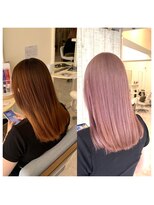 クラン ヘアーアンドスタジオ(CLAN hair & studio)&nbsp;ハイトーンカラープルエクステブリーチミルクティーベージュ