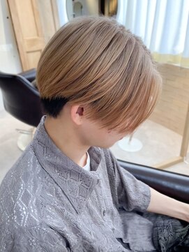 ティダスマイル(tida smile) ブリーチカラー×ツーブロックマッシュ