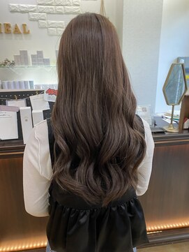 ヘアメイクヒール 【ブリーチなしダブルカラー×透明感ミルクティーグレージュ】