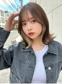 大人かわいい インナーカラーボブ くびれボブ 原宿/表参道