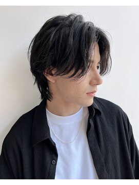 トルネード(TORNADO) メンズショートパーマセンターパートレイヤー面長絶壁K20240713