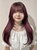 ゼスト 中野店(ZEST) 【ZEST中野/chihiro】ワインレッド×ザクっとレイヤー