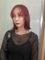 ヘアカロン 熊本本店(Hair CALON) レッド/レイヤーカット