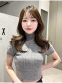 前髪/こなれミディ/イメチェンヘアスタイル/ウェーブパーマ