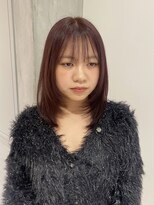 ヨーク(YOKE)&nbsp;【YOKE】レイヤー/ミディアムレイヤー/ラベンダー/カシスピンク