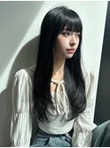 ★ワンカールモテ髪前髪小顔カットサイドバング艶感