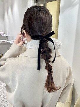 ゼストララ(ZEST Lara) タイトローポニー 編み下ろしアレンジ【吉祥寺】misaki