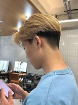 メンズセンターパート
