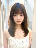 内巻きワンカールミディアムレイヤー