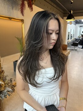 レブ 四条烏丸(Reb,) ハイライト/レイヤーカット/白髪ぼかしハイライト