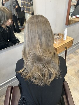 ラボアン 梅田店(lab.em.) 透明感グレージュカラー