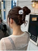 上品ルーズお団子アレンジ