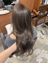 チャプター 問屋町(chapter) 透明感ケアカラー赤味なしオリーブベージュレイヤーカット韓国