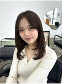 ハッシュカット/レイヤーカット/韓国ヘア/グレージュカラー
