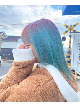 ヘアーメイク コラソン(hair make corazon) 似合わせカットメルティカラー着物フェミニンロング