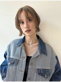 ・・・beige color × bob・・・