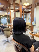 ヤソ(yaso)&nbsp;切りっぱなしボブ×ディープパープル