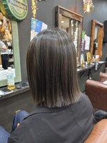 ミュー(m)&nbsp;欲張りフルコース☆縮毛矯正×メッシュ×透明感カラー