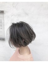 ナーリー(GNARLY Hair Design)&nbsp;ショートボブのナチュラル外国人風カラー