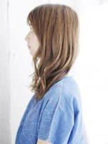ヘアメイク ナル(hair make nalu)&nbsp;透け感バングのセミウエットミックスカール