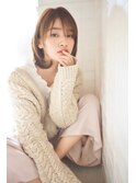 赤味を抑えたグレージュミディアム♪