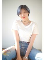 ヘアメイク エイト キリシマ(hair make No.8 kirishima)&nbsp;ハンサムショート×ブルージュ・instagram @no8_doc_shinichi