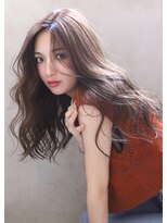 ブラン 広島本通(Blanc)&nbsp;【Blanc】重めAラインロング＿グレージュアッシュ＿7162