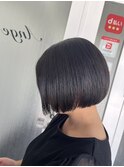 切りっぱなしボブ