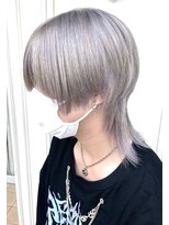 グラスペディア(graspedia) 中性的シルバーウルフカットm