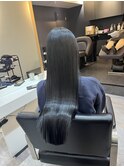 グレージュマチルダボブインナーグレージュ 前髪