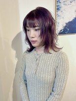 マリン(Marine)&nbsp;20代30代パープルカラーウルフカット