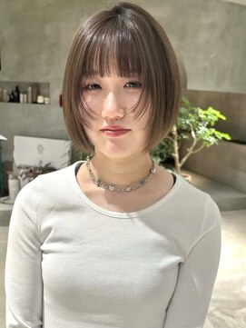 ハウ 心斎橋(how) ミディアムヘア/顔周りレイヤー/レイヤーカット/レイヤー