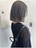 バッサリカット ボブレイヤー ダークアッシュ グレージュ 横浜