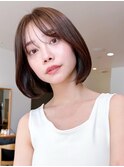 say.原田美千留 ボブ 韓国ボブ アッシュオリーブ グレーベージュ
