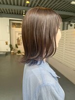 シダ(sida)&nbsp;[20代30代　外ハネ　インナーカラー　ブルーパープル]