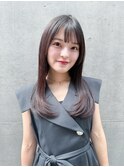 黒髪ストレート×ロングレイヤー