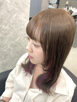 フォレスト 流山おおたかの森(Forest.) イヤリングカラー×レイヤーカット