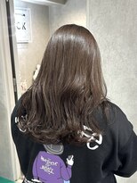 ラック(LUCK)&nbsp;アースブラウン//船橋/くすみベージュ/細めハイライト