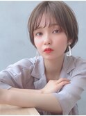 Say.イメチェンショートボブ外ハネボブ美髪ワイドバングアッシュ