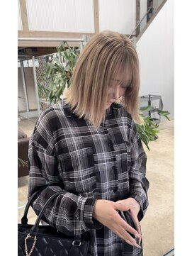 ディーパス(D-PATH) 【White beige／会津若松】ダブルカラー/バレイヤージュ